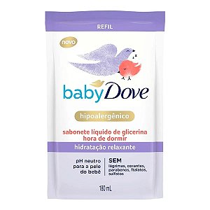 Sabonete Liquido de Glicerina Baby Dove Hora de Dormir Refil 180ml