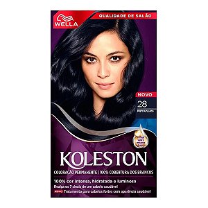 Tinta de Cabelo Wella Koleston 28 Preto Azulado