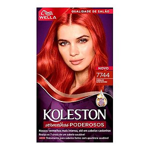 Tinta de Cabelo Wella Koleston Vermelho Super Intenso 7744