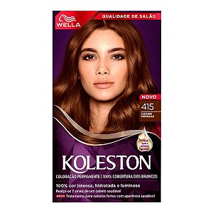 Tinta de Cabelo Wella Koleston 415 Castanho Crepúsculo