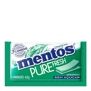 Chiclete Mentos Pure Fresh 3 Camadas Spearmint 8,5g