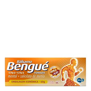 Analgésico, Antirreumático, Relaxante Muscular e Anti-inflamatório Bálsamo Bengué 0,10g + 0,15g 60g