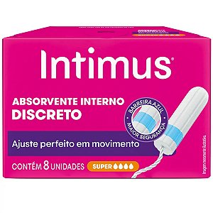 Absorvente Interno Intimus® Discreto Super 8 Unidades