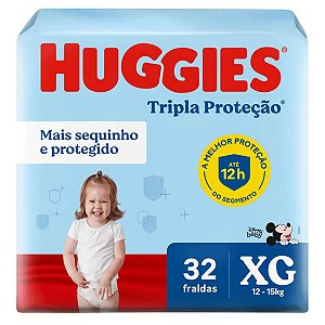 Fralda Huggies Tripla Proteção XG 32 Unidades