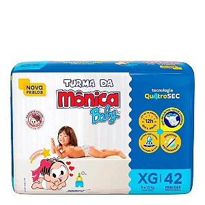 Fralda Descartável Turma da Mônica Baby XG 42 Unidades