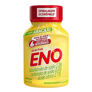Antiácido Sal de Fruta Eno 2,28g + 0,49g + 2,17g 100g Abacaxi