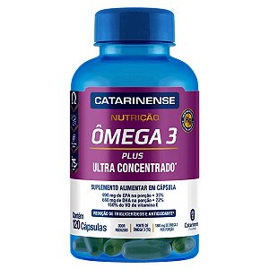 Suplemento Alimentar Ômega 3 Catarinense Plus 120 Cápsulas
