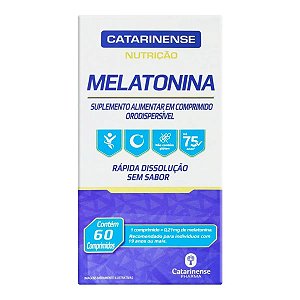 Suplemento Alimentar Catarinense Melatonina 60 Comprimidos com 0,21mg
