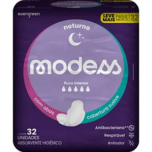 Absorvente Noturno C/abas Modess 32 Un