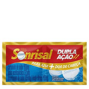 Antiácido e Analgésico Sonrisal 1644mg + 400mg + 325mg + 1507,8mg 2 Comprimidos Efervescentes
