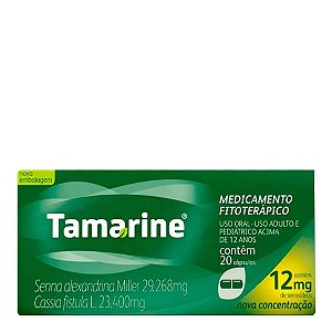 Laxante e Fitoterápico Tamarine 29,268mg + 23,4mg 20 Cápsulas