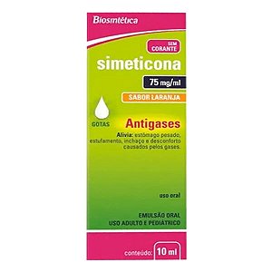Antigases Simeticona 75mg/ml Genérico Biosintética 10ml