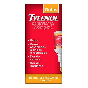 Analgésico Tylenol Gotas 200mg 15ml