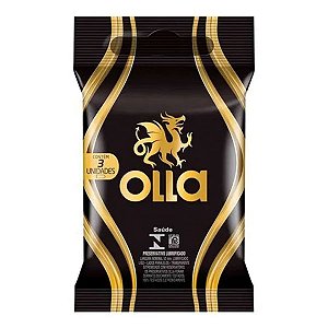 Preservativo Olla Lubrificado 3 Unidades
