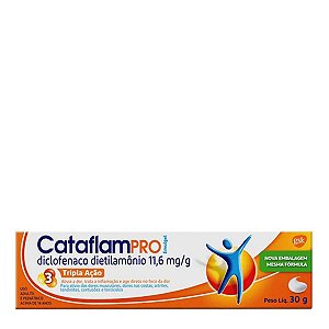 Analgésico, Relaxante Muscular e Anti-Inflamatório CataflamPRO 11,6mg/g 30g
