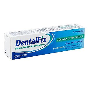 Dentalfix Creme Fixador de Dentadura Menta 20g - DentalFix creme fixador de dentadura menta 20g