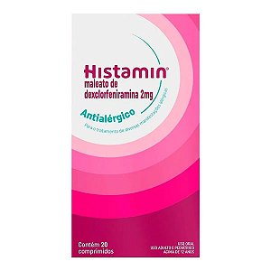 Antialérgico Histamin 2mg 20 Comprimidos