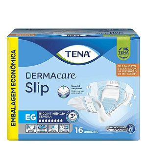 Fralda Geriátrica Tena Dermacare Slip EG 16 Unidades