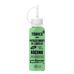Tônico Para Fortalecimento De Cabelos Óleo De Rícino Gota Dourada 100ml