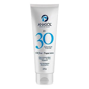 Protetor Solar Anasol Oil Free Toque Seco FPS30 120g