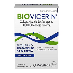 Antidiarreico Biovicerin 1.000.000/ml 2 Flaconetes
