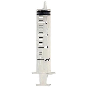 Seringa Descartável Sr - Luer Slip - Sem Agulha - 20 Ml