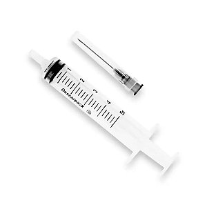 Seringa Descartável 5ml com Agulha 25x0,70mm - Descarpack