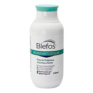 Higienizante Ocular Blefos Óleo de Melaleuca, Rícino E Andiroba 120ml