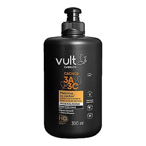 Creme Para Pentear Vult Cabelos Definição Suave Cachos 3A ao 3C 300ml