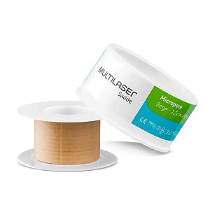 Micropore Bege - 2,5 x 4,5 cm - Multilaser Saude - HC319