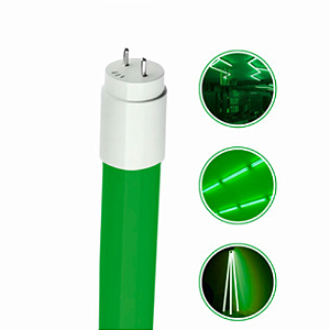 CTB LAMPADA TUBO LED T8 18W VERDE 120CM LIGAÇÃO 1 LADO