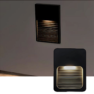 CTB BALIZADOR LED, 2W, 3000K, BRANCO QUENTE, BIVOLT, PRETO