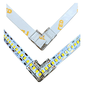 OPUS KIT05 CONECTORES 90° PARA FITA DE LED 10mm (COB ou SMD)