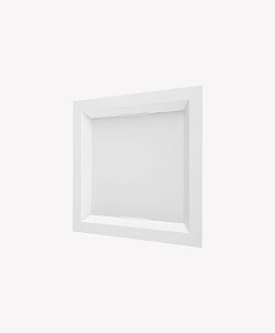 Painel Plafon Embutir Quadrado Recuado Led 18w Bivolt Opus 4000k