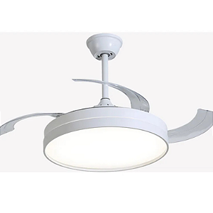 OPUS VENTILADOR AIR BASIC 35W + PLAFON DE LED 30W, MULTICOR, 3000lm, IRC>80, Ø480x445mm, BIVOLT, BRANCO