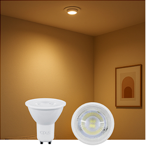 OPUS LÂMPADA DICROICA MR16 LED, 4,8W, 3000K, IRC80, 350lm, GU10, 36°, BIVOLT