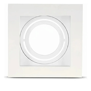 HEVVY - LUMINARIA EMBUTIR RECUADO QUADRADA PAR20, 1xE27, POT.: MÁX. 40W, ABS, BRANCO