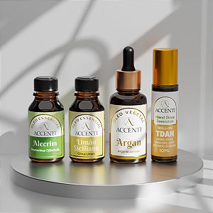 Kit Clareza Mental de Óleos Essenciais, Vegetais e Blend - Accenti