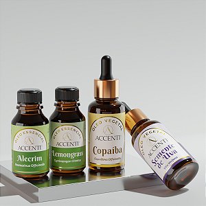 Kit Massagem Linfática de Óleos Essenciais e Vegetais - Accenti