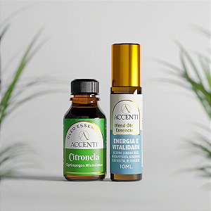 Kit Vitalidade de Óleo Essencial e Blend - Accenti