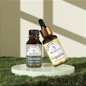Kit Aroma Vital de Óleos Essencial e Vegetal - Accenti