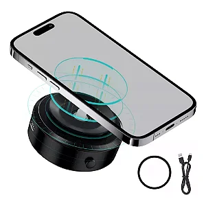 SUPORTE MAGNÉTICO PARA SMARTPHONE SUCÇÃO ELÉTRICA AUTOMÁTICA