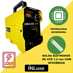 Máquina De Solda Inversora Portátil 250 Amperes 220v