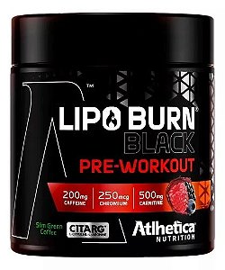 Lipo Burn Black Pre Workout (200g) - Sabor: Frutas Vermelhas