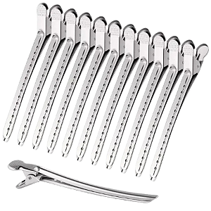 12 Clips Presilha De Bico Pato Metal Crocodilo Grampo Cabelo