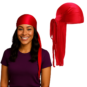 Touca Durag Bandana Waves Afro De Cetim