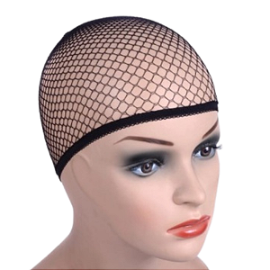 Touca Wig Cap Preta com faixa elástica