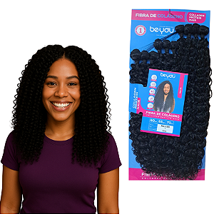 Cabelo Be You Entrelace Cacheado Fibra De Colágeno Meu BB - 320g