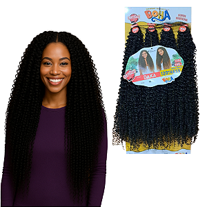 Cabelo Fibra Orgânica Modern Girl Daka Crochet 100cm 330g