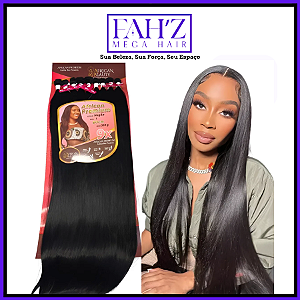 Cabelo  Nagila African Beauty Bio Proteína 80cm Liso Mega Hair Tela Entrelace